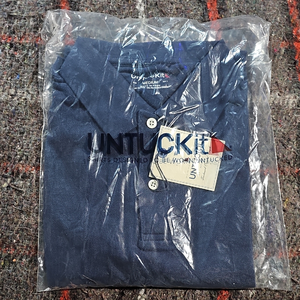 UNTUCKit Men's Classic Blue Polo Shirt
